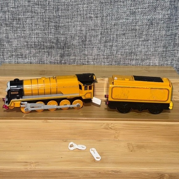 Tomy Other - Tomy TrackMaster Murdoch Orange Steam Engine Train for Parts Repair